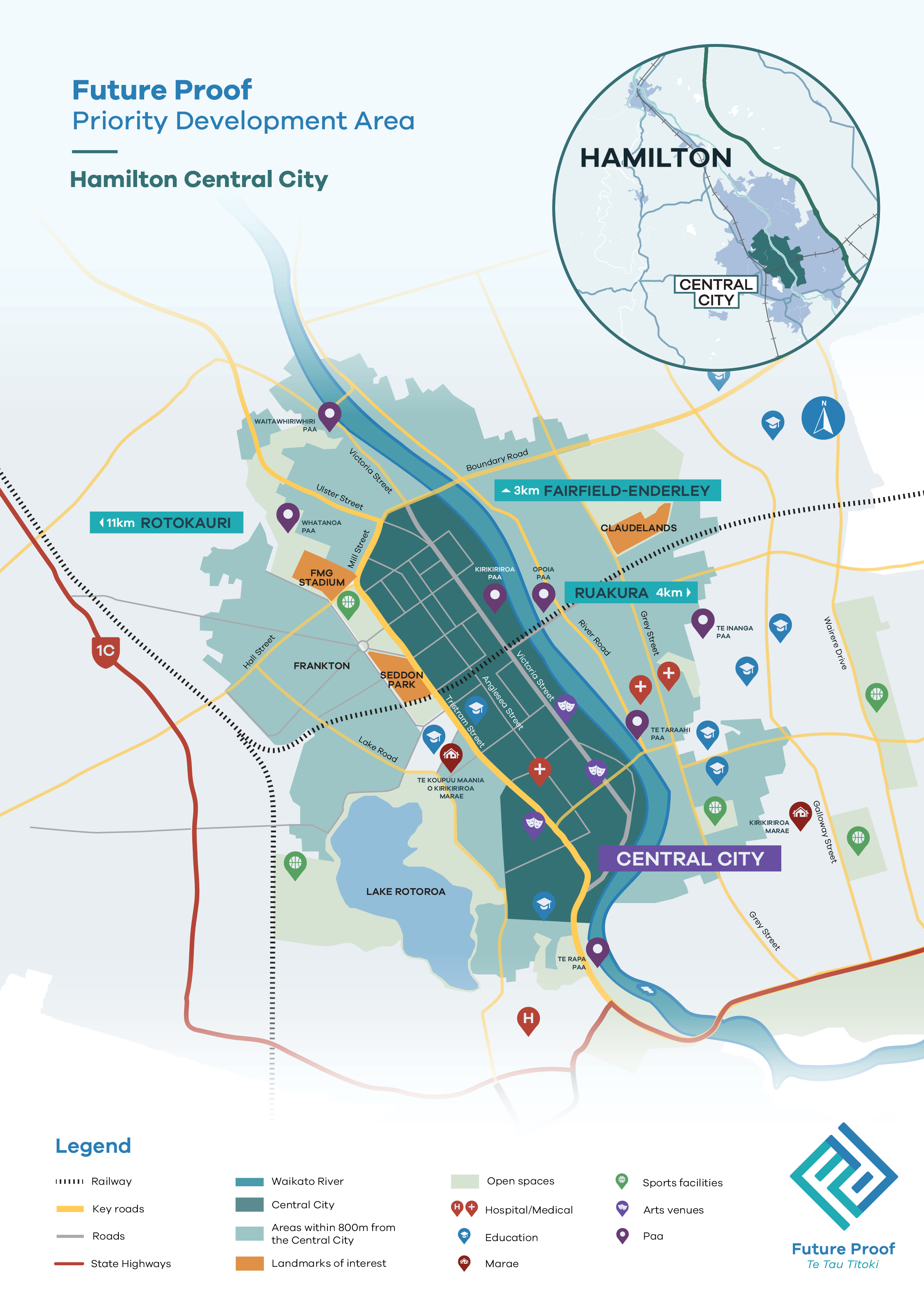 Map - Future Proof Priority Development Area - City Centre 