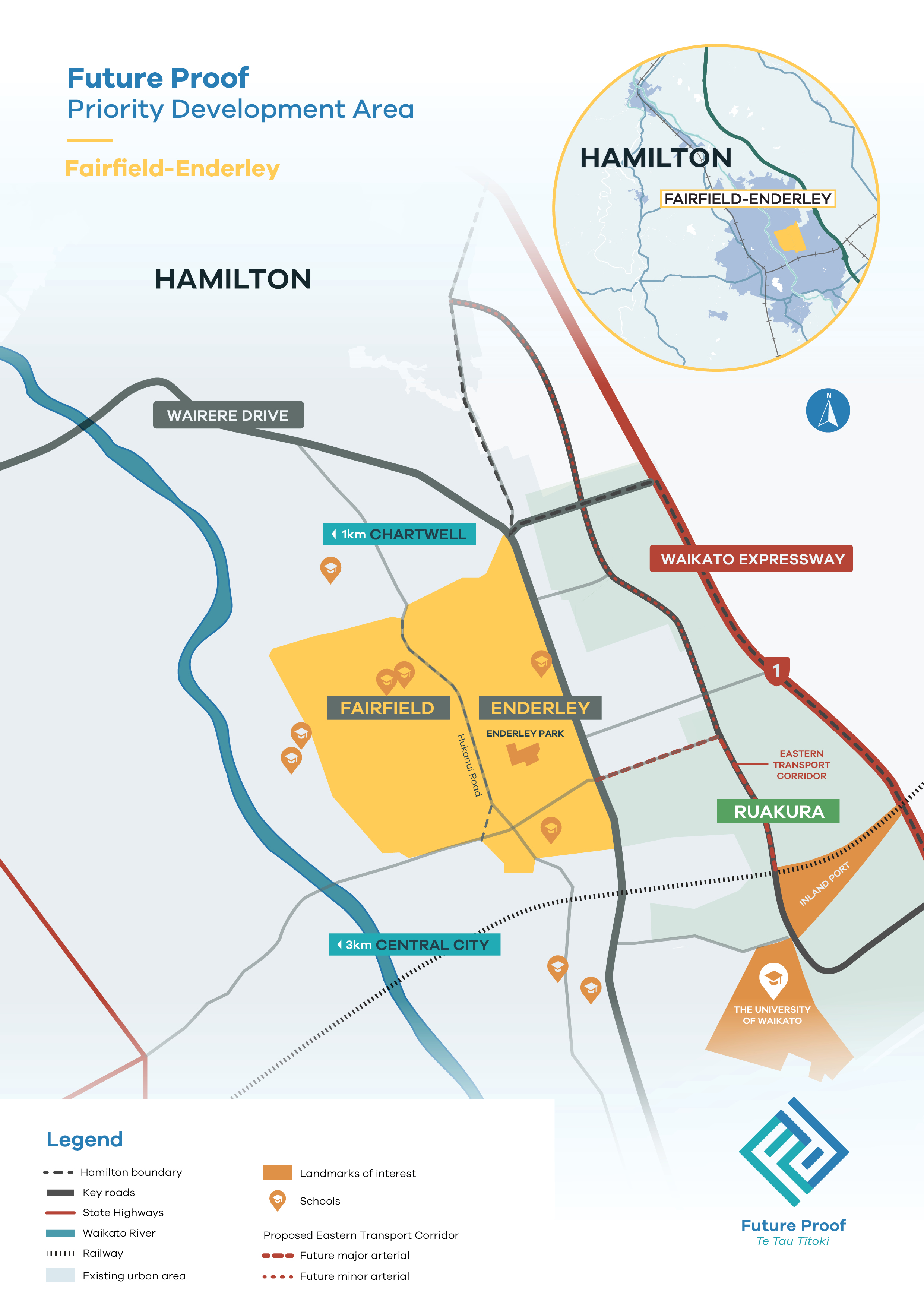 Map - Future Proof Priority Development Area -  Fairfield Enderley