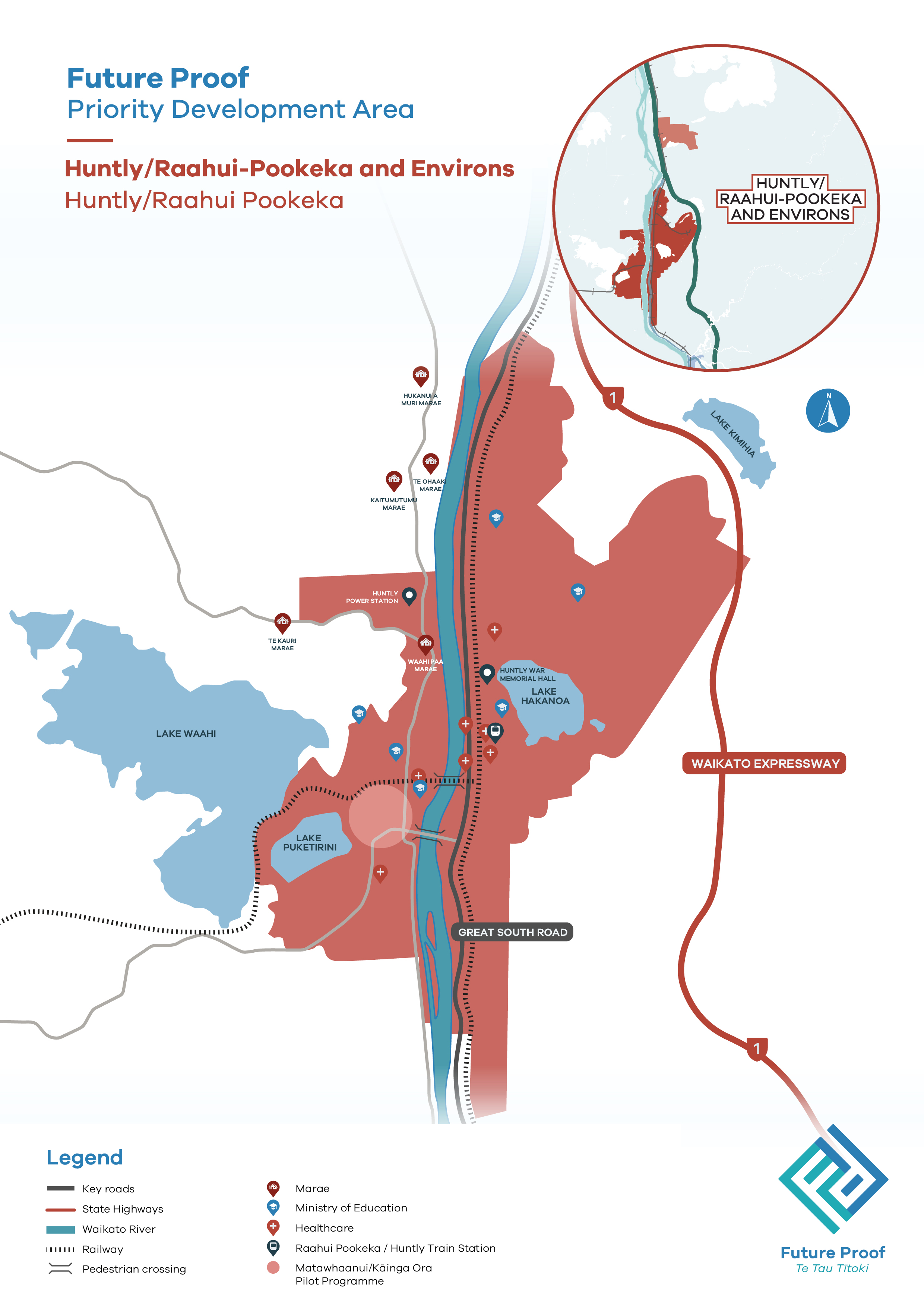 Map - Future Proof Priority Development Area - Huntly Raahui Pookeka 2480 x 3508